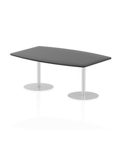 Dynamic Italia 1800mm Poseur High Gloss Table Black Top 725mm High Leg ITL0318