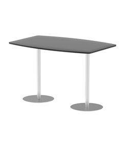Dynamic Italia 1800mm Poseur High Gloss Table Black Top 1145mm High Leg ITL0320