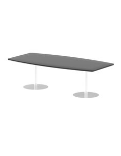 Dynamic Italia 2400mm Poseur High Gloss Table Black Top 725mm High Leg ITL0324
