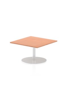 Dynamic Italia 800mm Poseur Square Table Beech Top 475mm High Leg ITL0328