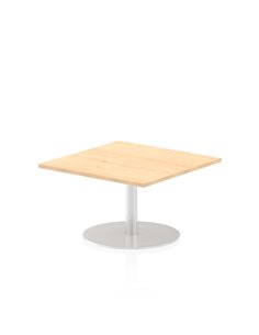 Dynamic Italia 800mm Poseur Square Table Maple Top 475mm High Leg ITL0331