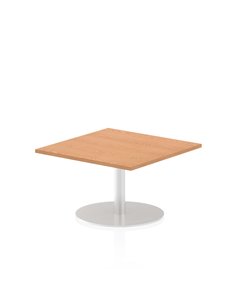 Dynamic Italia 800mm Poseur Square Table Oak Top 475mm High Leg ITL0332