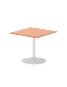 Dynamic Italia 800mm Poseur Square Table Beech Top 720mm High Leg ITL0334