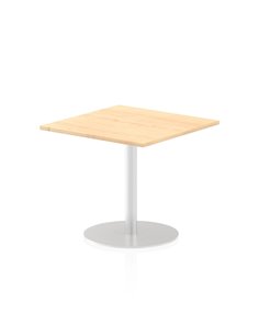 Dynamic Italia 800mm Poseur Square Table Maple Top 720mm High Leg ITL0337