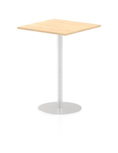 Dynamic Italia 800mm Poseur Square Table Maple Top 1145mm High Leg ITL0343