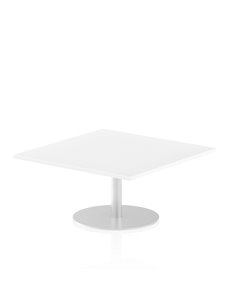 Dynamic Italia 1000mm Poseur Square Table White Top 475mm High Leg ITL0348