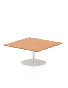 Dynamic Italia 1000mm Poseur Square Table Oak Top 475mm High Leg ITL0350