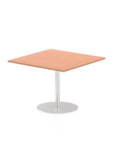 Dynamic Italia 1000mm Poseur Square Table Beech Top 720mm High Leg ITL0352