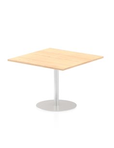 Dynamic Italia 1000mm Poseur Square Table Maple Top 720mm High Leg ITL0355