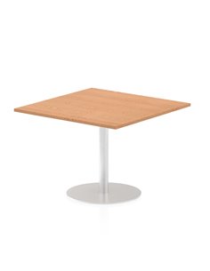 Dynamic Italia 1000mm Poseur Square Table Oak Top 720mm High Leg ITL0356