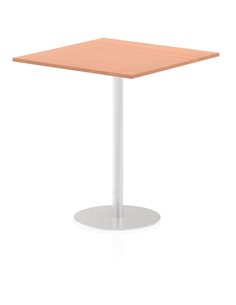 Dynamic Italia 1000mm Poseur Square Table Beech Top 1145mm High Leg ITL0358