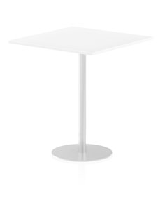 Dynamic Italia 1000mm Poseur Square Table White Top 1145mm High Leg ITL0360