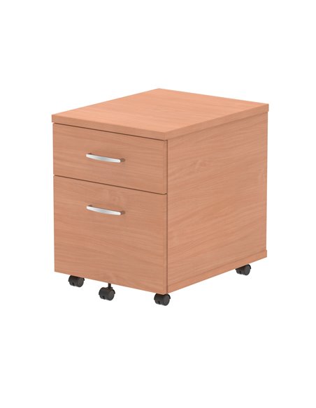 Dynamic Impulse 2 Drawer Mobile Pedestal Beech I000064 - pic 79339 | FastDaddyshop