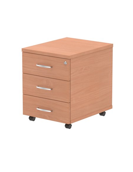 Dynamic Impulse 3 Drawer Mobile Pedestal Beech I000065 - pic 79347 | FastDaddyshop