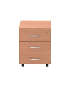 Dynamic Impulse 3 Drawer Mobile Pedestal Beech I000065 2