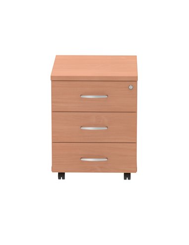 Dynamic Impulse 3 Drawer Mobile Pedestal Beech I000065