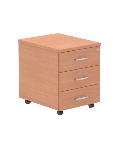 Dynamic Impulse 3 Drawer Mobile Pedestal Beech I000065