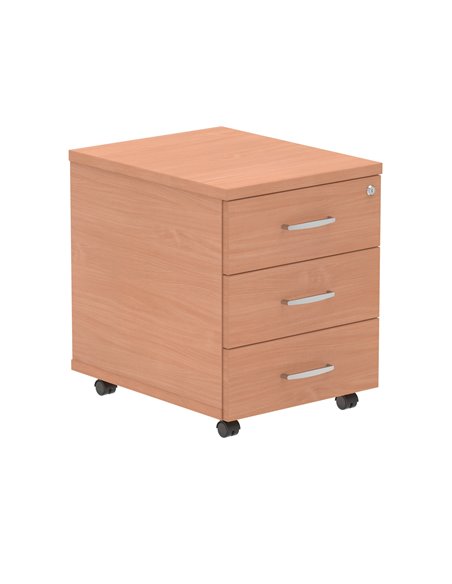 Dynamic Impulse 3 Drawer Mobile Pedestal Beech I000065 - pic 79349 | FastDaddyshop