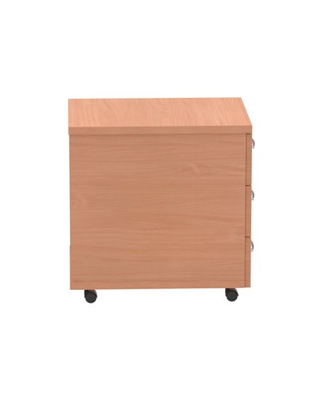 Dynamic Impulse 3 Drawer Mobile Pedestal Beech I000065 - pic 79350 | FastDaddyshop