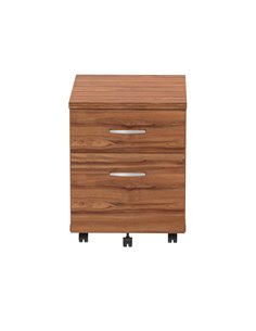 Dynamic Impulse 2 Drawer Mobile Pedestal Walnut I000124 2