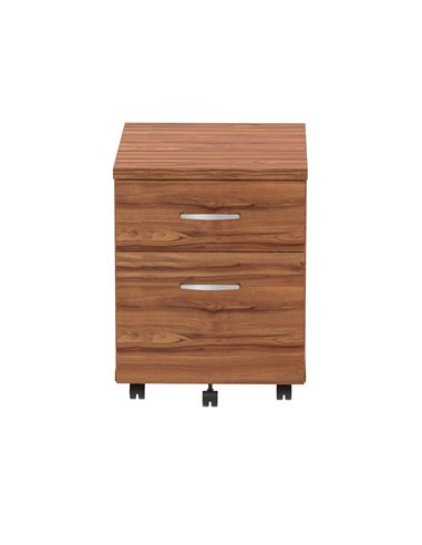 Dynamic Impulse 2 Drawer Mobile Pedestal Walnut I000124
