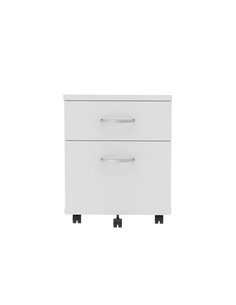 Dynamic Impulse 2 Drawer Mobile Pedestal White I000184 2