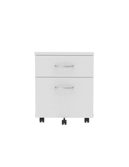 Dynamic Impulse 2 Drawer Mobile Pedestal White I000184 - pic 79369 | FastDaddyshop