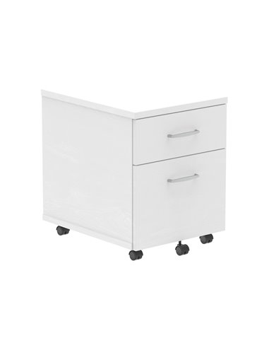 Dynamic Impulse 2 Drawer Mobile Pedestal White I000184
