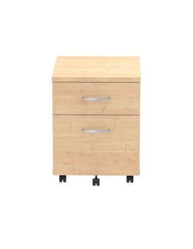 Dynamic Impulse 2 Drawer Mobile Pedestal Maple I000244