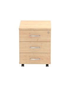 Dynamic Impulse 3 Drawer Mobile Pedestal Maple I000245 2