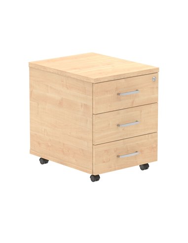 Dynamic Impulse 3 Drawer Mobile Pedestal Maple I000245