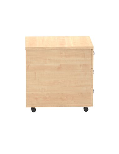 Dynamic Impulse 3 Drawer Mobile Pedestal Maple I000245