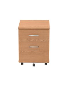 Dynamic Impulse 2 Drawer Mobile Pedestal Oak I000772 2