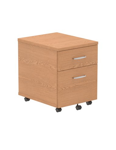 Dynamic Impulse 2 Drawer Mobile Pedestal Oak I000772