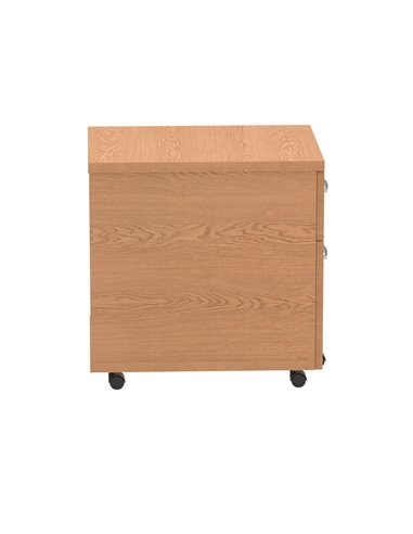 Dynamic Impulse 2 Drawer Mobile Pedestal Oak I000772