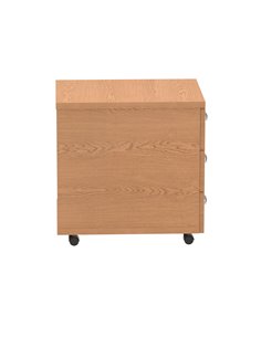 Dynamic Impulse 3 Drawer Mobile Pedestal Oak I000773 2
