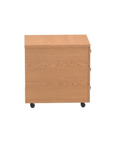 Dynamic Impulse 3 Drawer Mobile Pedestal Oak I000773