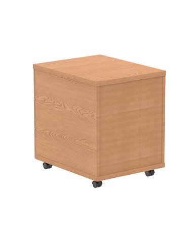 Dynamic Impulse 3 Drawer Mobile Pedestal Oak I000773