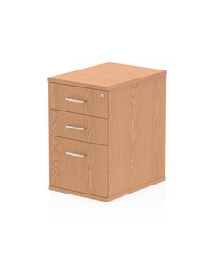 Dynamic Impulse 600mm Deep Desk High Pedestal Oak I000777