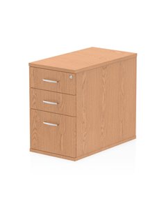 Dynamic Impulse 800mm Deep Desk High Pedestal Oak I000779