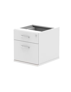 Dynamic Impulse 2 Drawer Fixed Pedestal White I001642
