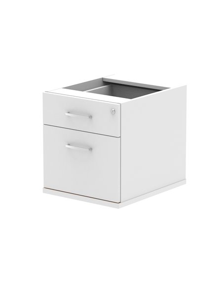 Dynamic Impulse 2 Drawer Fixed Pedestal White I001642 - pic 79449 | FastDaddyshop