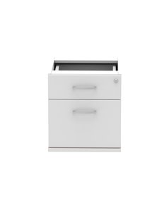 Dynamic Impulse 2 Drawer Fixed Pedestal White I001642 2