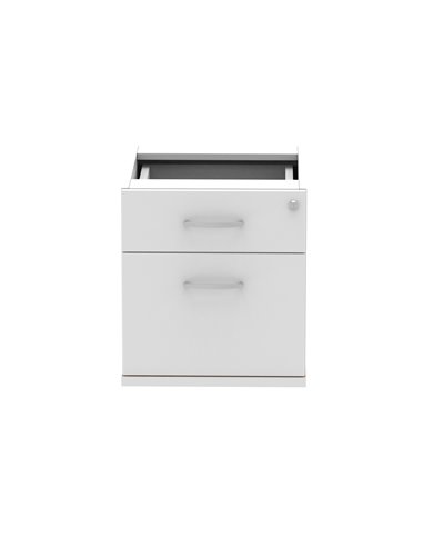 Dynamic Impulse 2 Drawer Fixed Pedestal White I001642