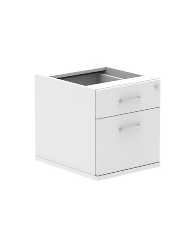 Dynamic Impulse 2 Drawer Fixed Pedestal White I001642