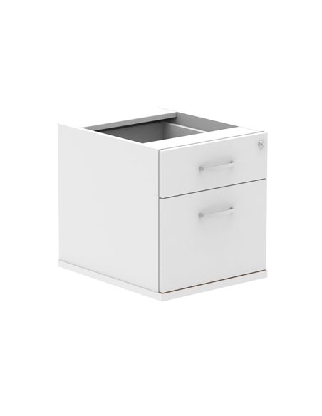 Dynamic Impulse 2 Drawer Fixed Pedestal White I001642 - pic 79451 | FastDaddyshop