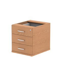 Dynamic Impulse 3 Drawer Fixed Pedestal Oak I001643