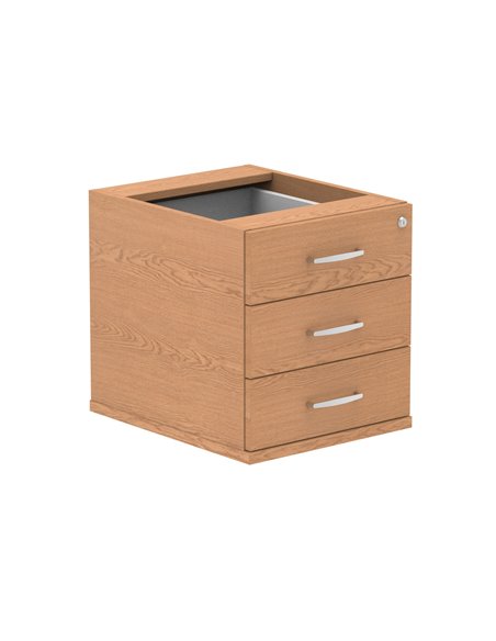Dynamic Impulse 3 Drawer Fixed Pedestal Oak I001643 - pic 79459 | FastDaddyshop