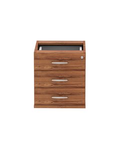 Dynamic Impulse 3 Drawer Fixed Pedestal Walnut I001644 2
