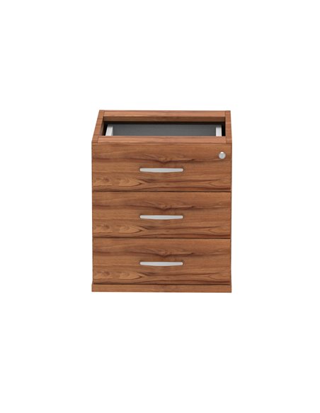 Dynamic Impulse 3 Drawer Fixed Pedestal Walnut I001644 - pic 79466 | FastDaddyshop